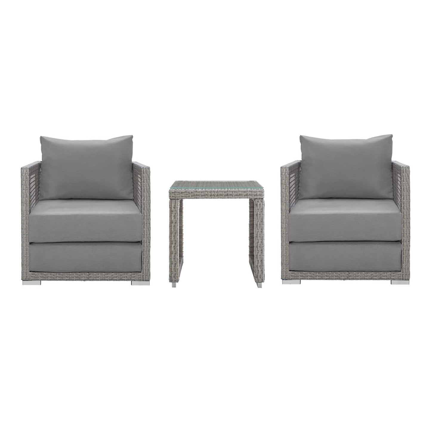 Aura 3 Piece Outdoor Patio Wicker Rattan Set by Modway