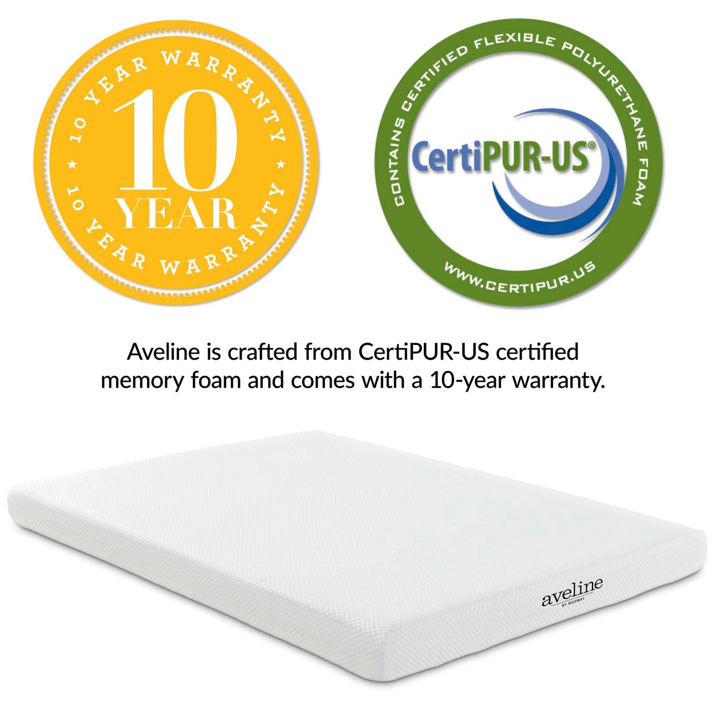 Aveline 6" King Mattress by Modway
