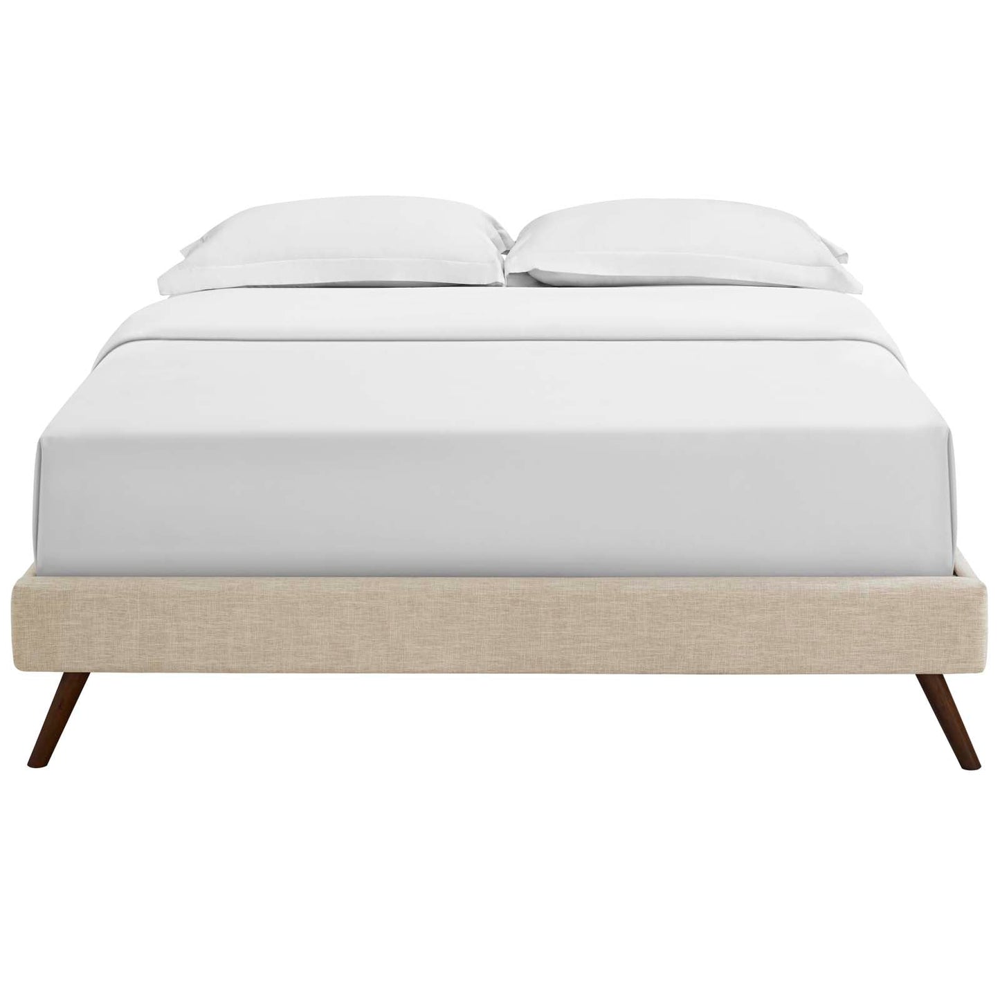 Loryn Fabric Full Bed Frame with Round Splayed Legs by Modway
