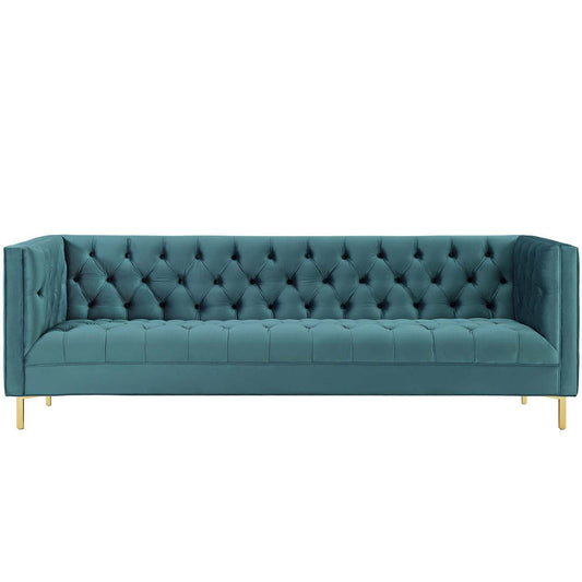 Delight Tufted Button Performance Velvet Sofa by Modway