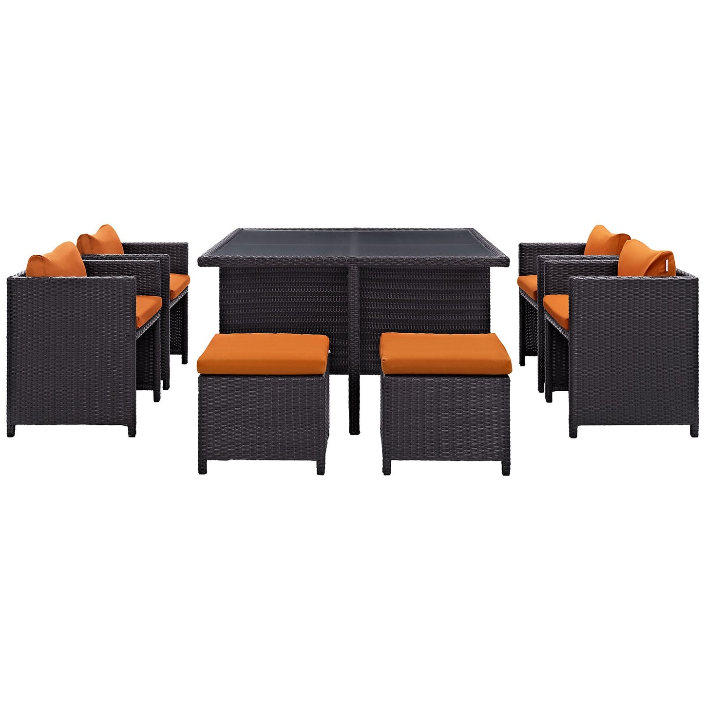 Inverse 9 Piece Outdoor Patio Dining Set by Modway