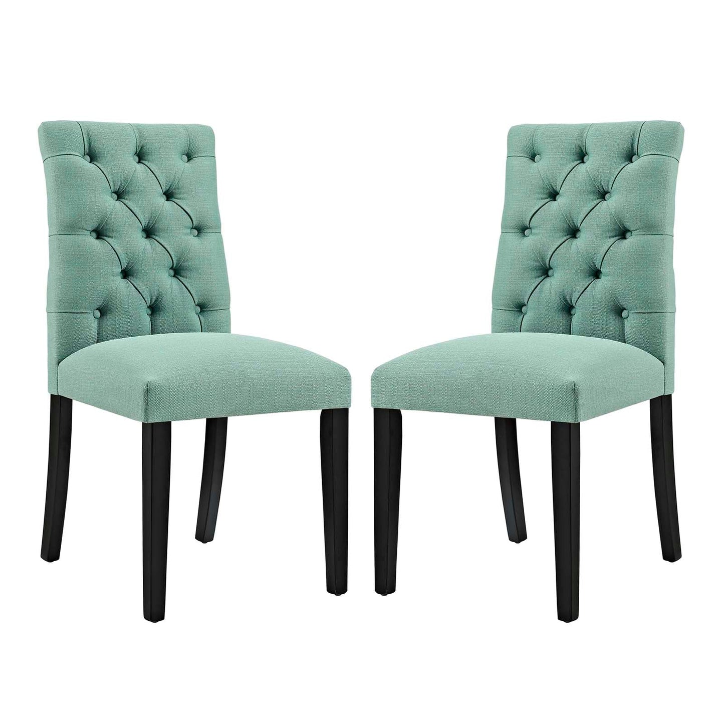 Duchess Fabric Dining Chair Set of 2 by Modway