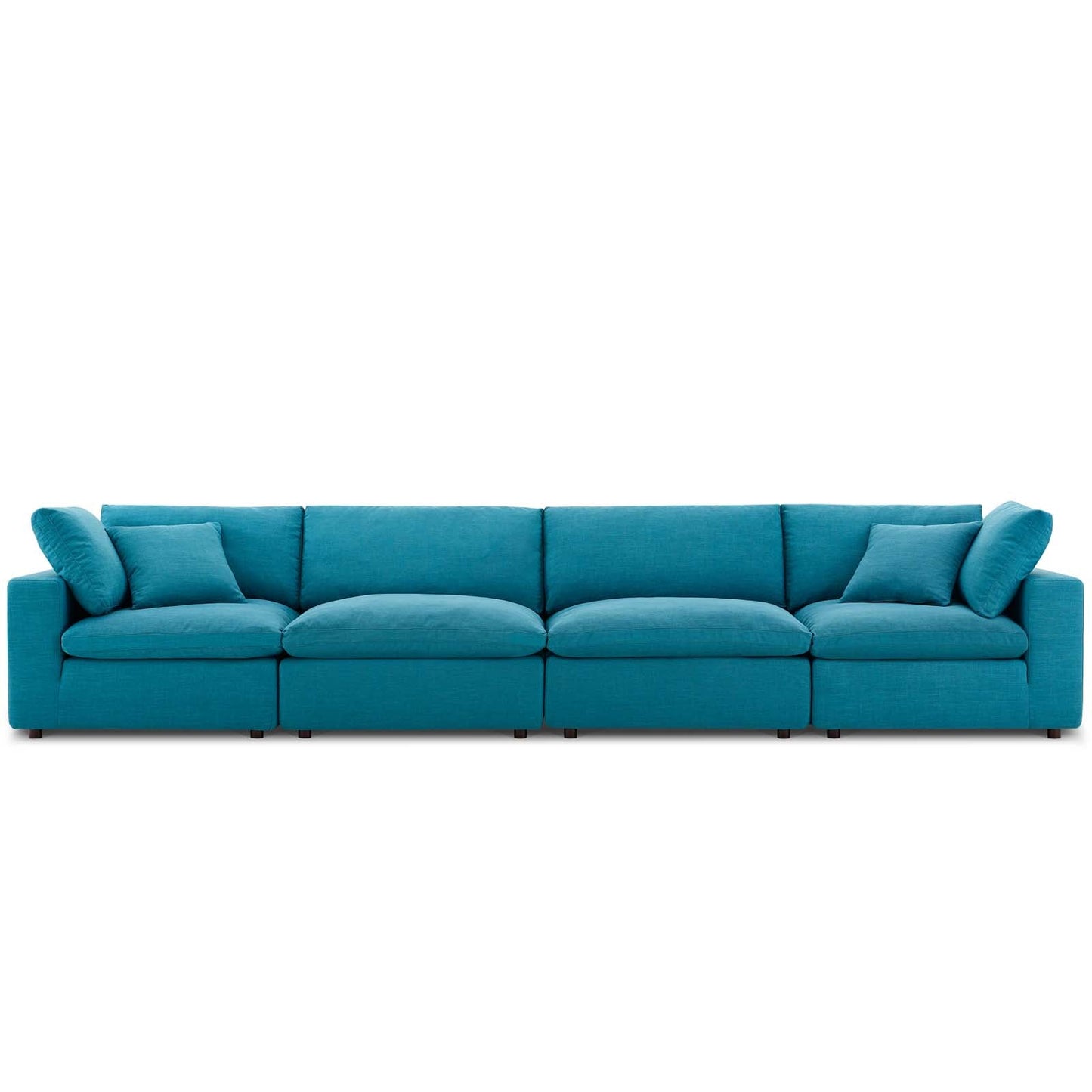 Commix 4 Piece Down Filled Overstuffed Sectional Sofa Set by Modway