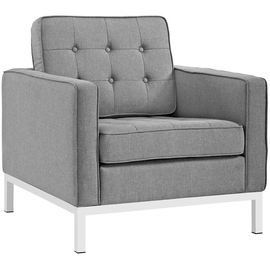 Loft Upholstered Fabric Armchair by Modway