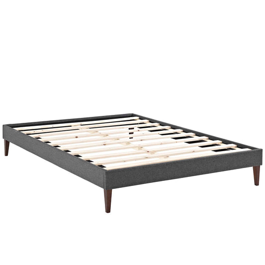 Tessie Fabric Full Bed Frame with Squared Tapered Legs by Modway