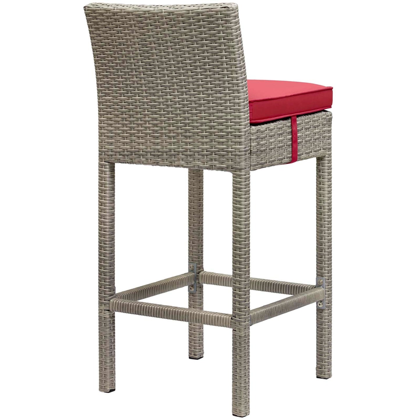 Conduit Outdoor Patio Wicker Rattan Bar Stool Set of 4 by Modway