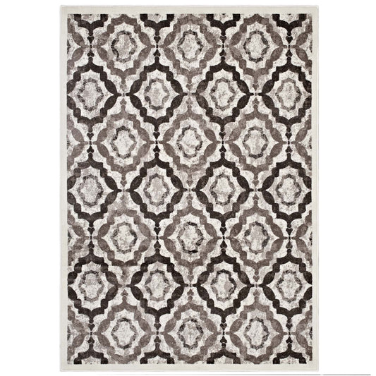 Kalinda Rustic Vintage Moroccan Trellis 8x10 Area Rug by Modway