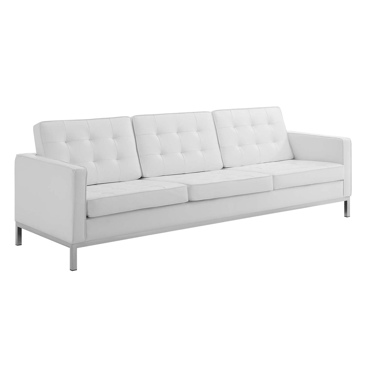 Loft 2-Piece Tufted Vegan Leather Furniture Set by Modway