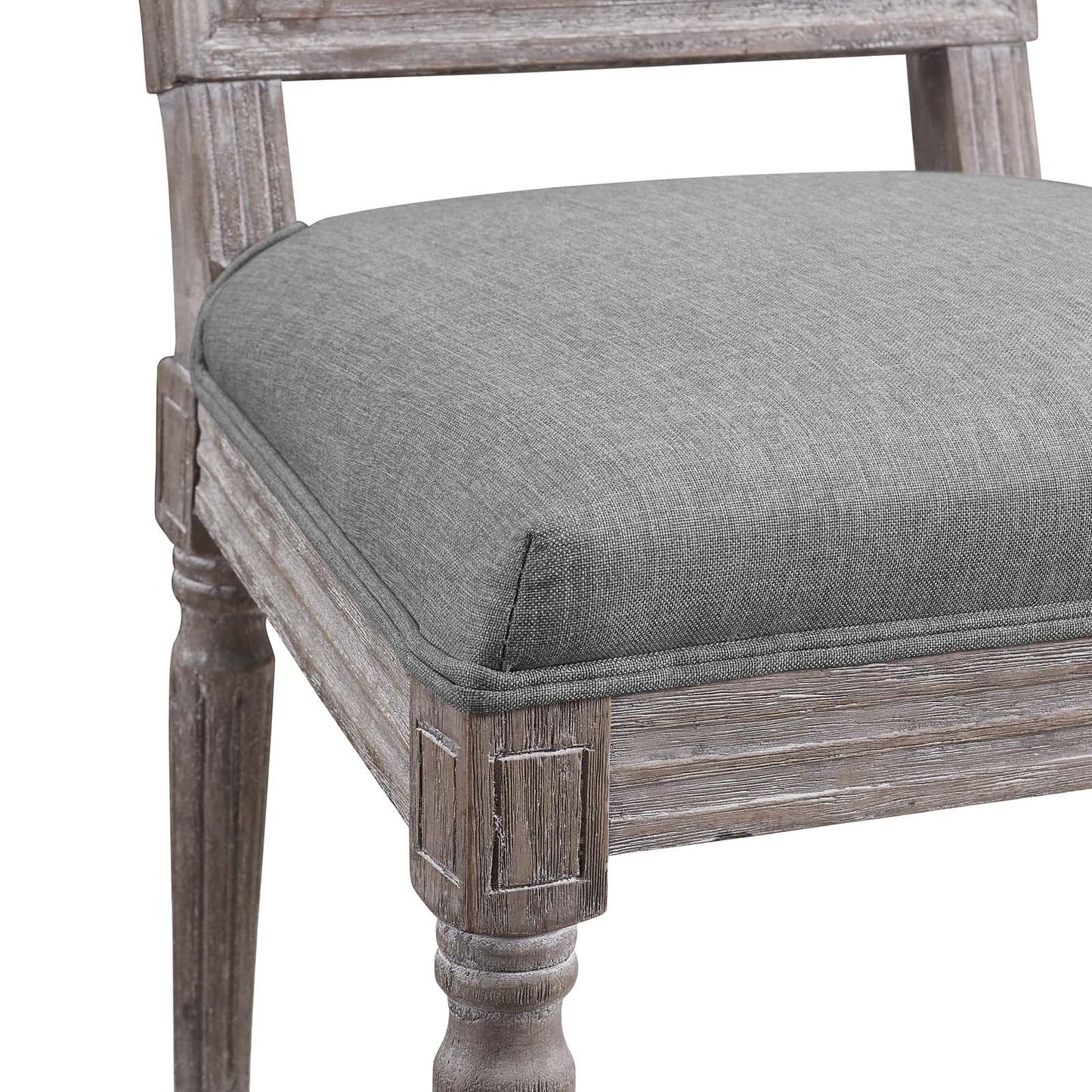 Court Upholstered Fabric Dining Side Chair Set of 2 by Modway