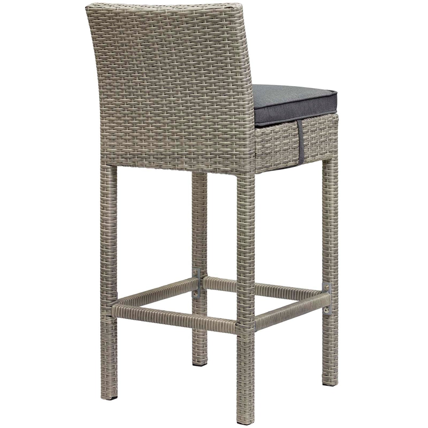 Conduit Outdoor Patio Wicker Rattan Bar Stool Set of 4 by Modway
