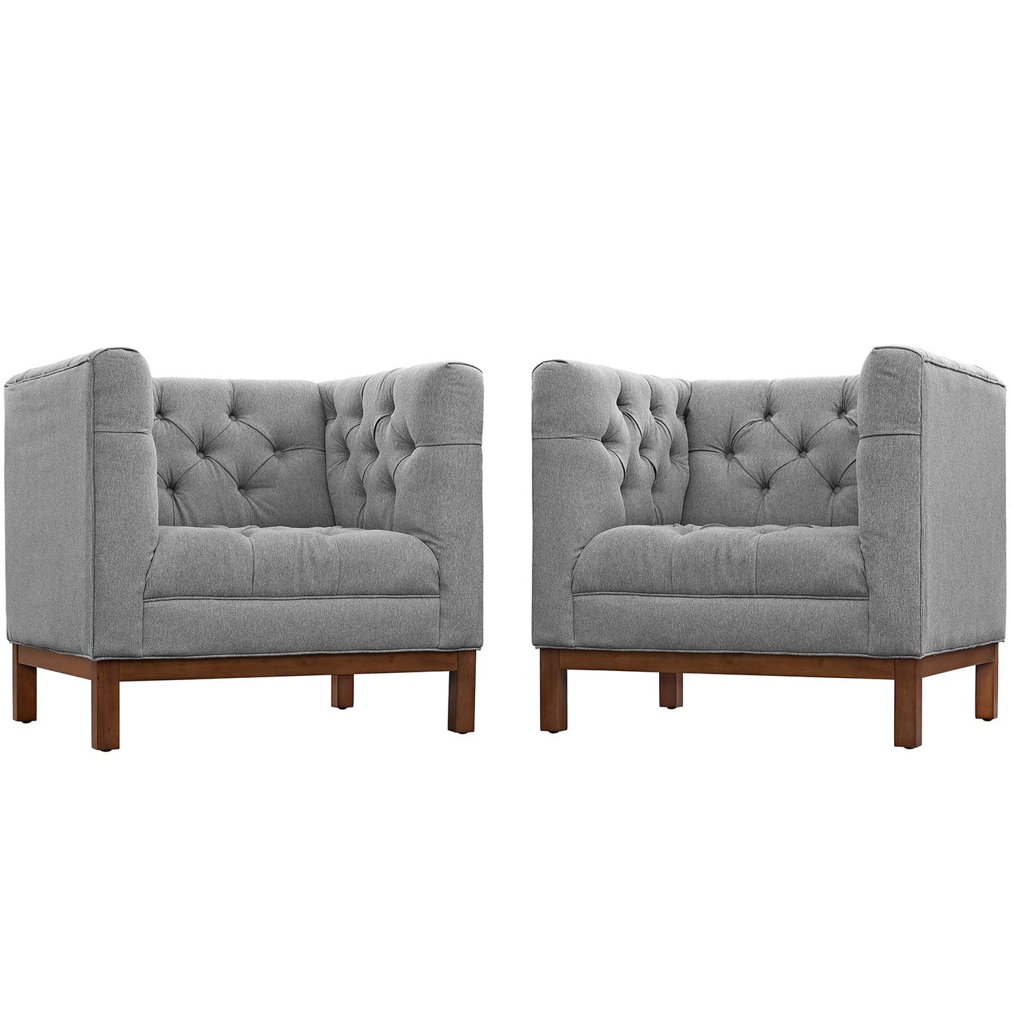 Panache Upholstered Fabric Living Room Set Set of 2 by Modway