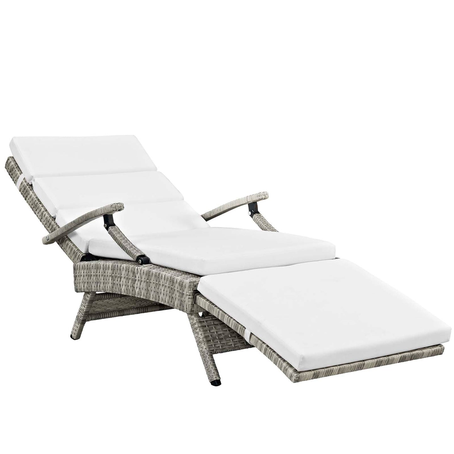 Envisage Chaise Outdoor Patio Wicker Rattan Lounge Chair by Modway