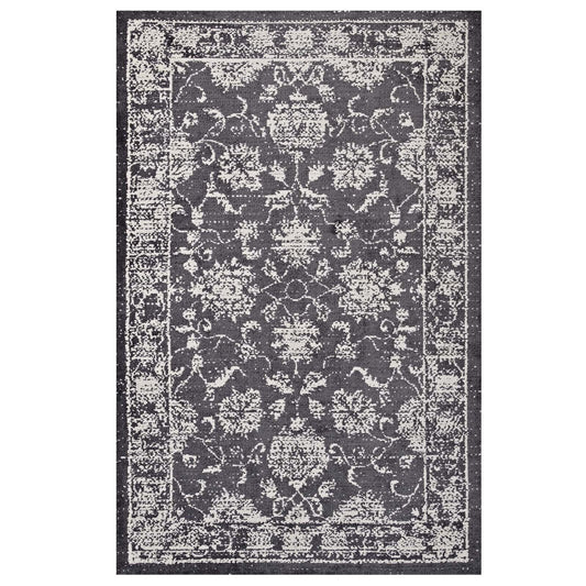 Kazia Distressed Floral Lattice 5x8 Area Rug by Modway