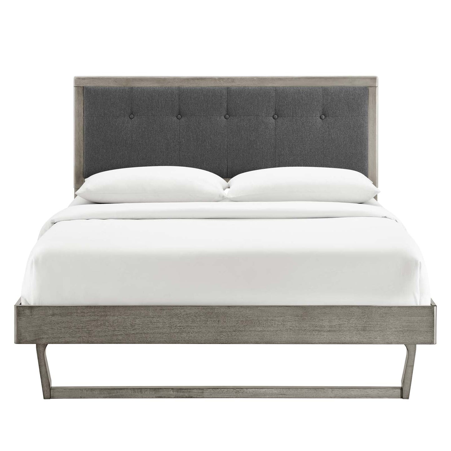 Willow Wood Queen Platform Bed With Angular Frame by Modway