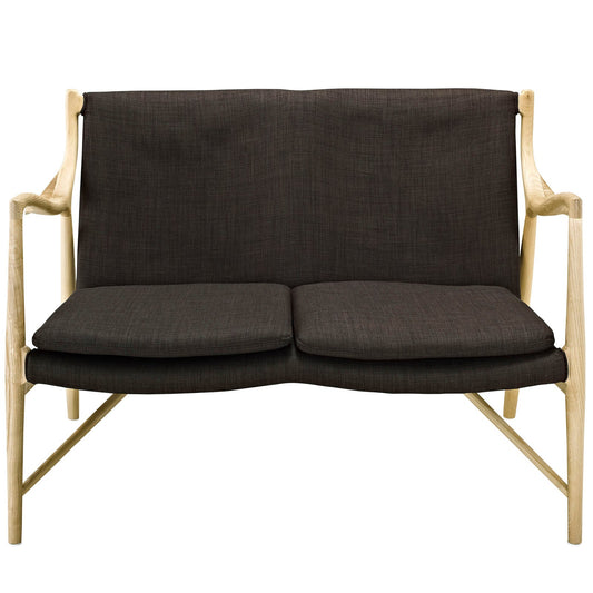 Makeshift Upholstered Fabric Loveseat by Modway