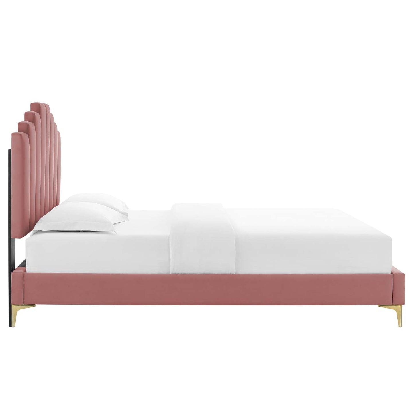 Elise Performance Velvet King Platform Bed by Modway