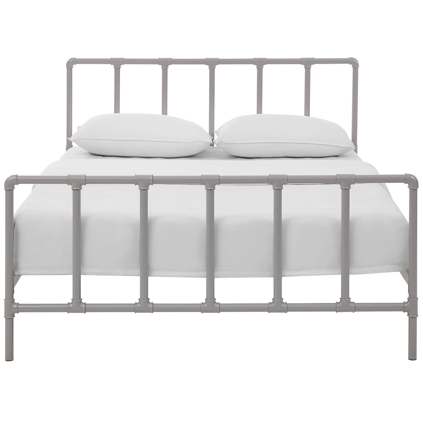 Dower Stainless Steel Queen Bed by Modway