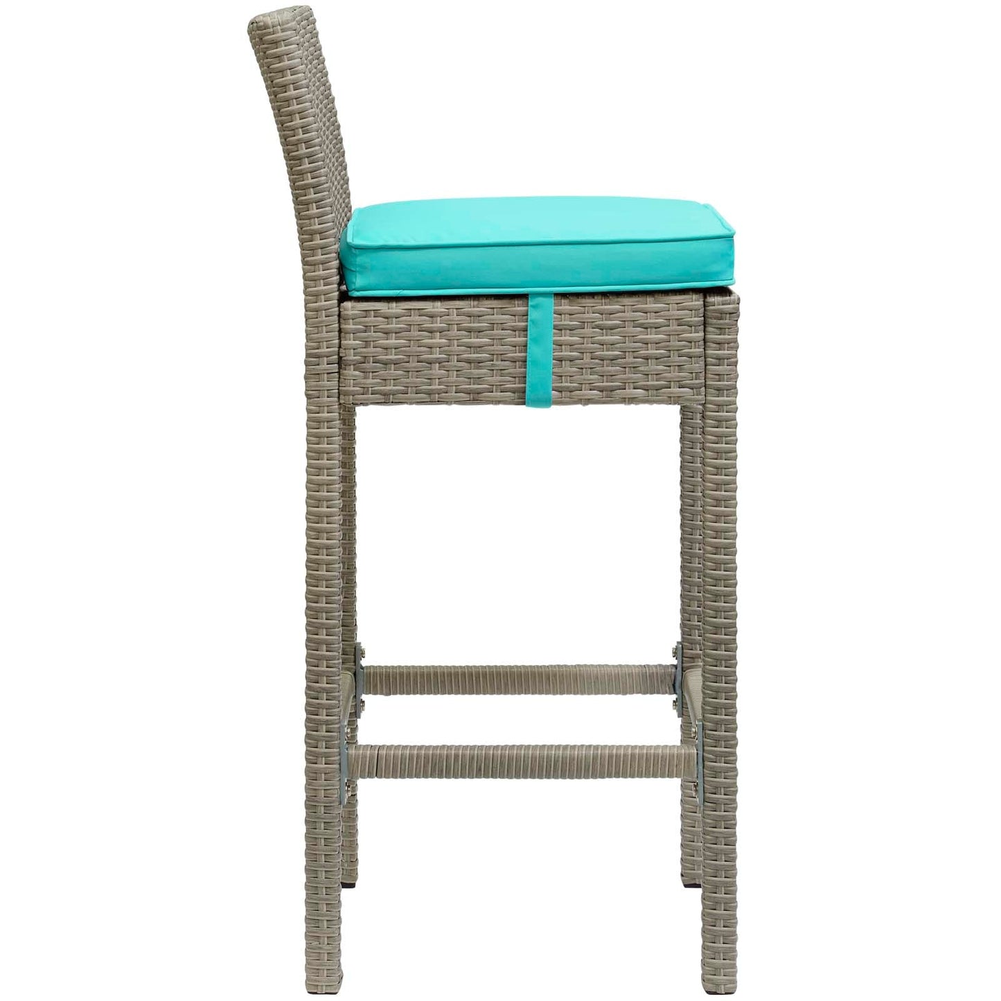 Conduit Outdoor Patio Wicker Rattan Bar Stool Set of 4 by Modway