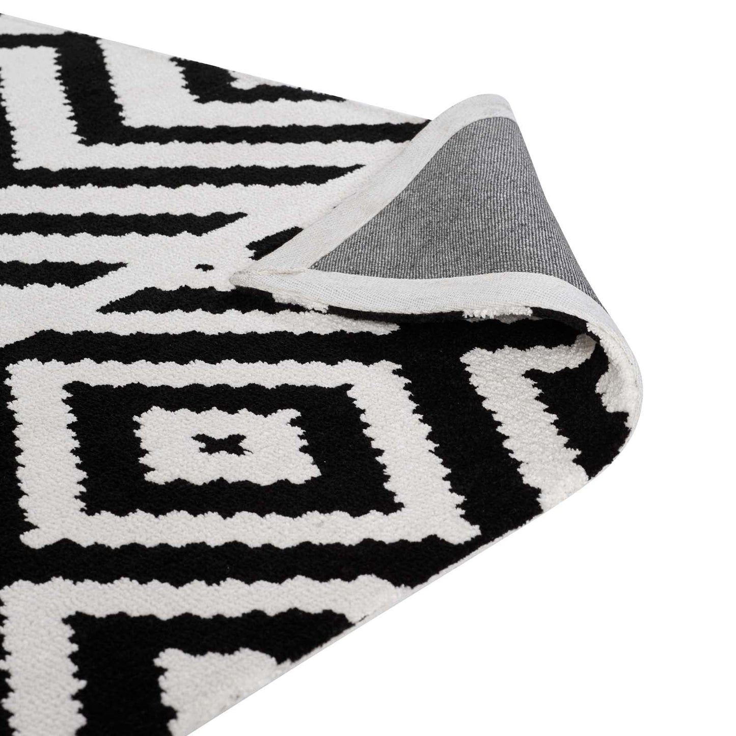 Ailani Geometric Chevron / Diamond 8x10 Area Rug by Modway