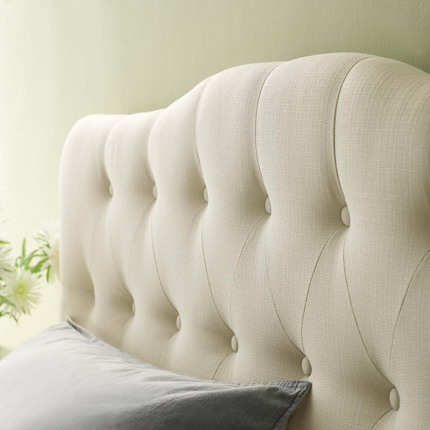 Annabel Upholstered Fabric Queen Headboard by Modway