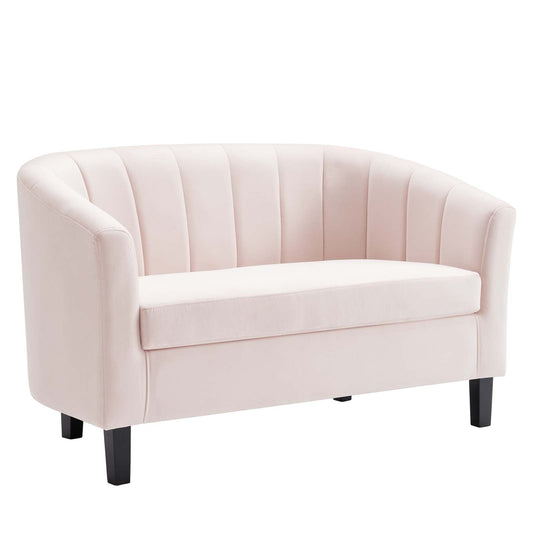 Prospect Channel Tufted Performance Velvet Loveseat by Modway