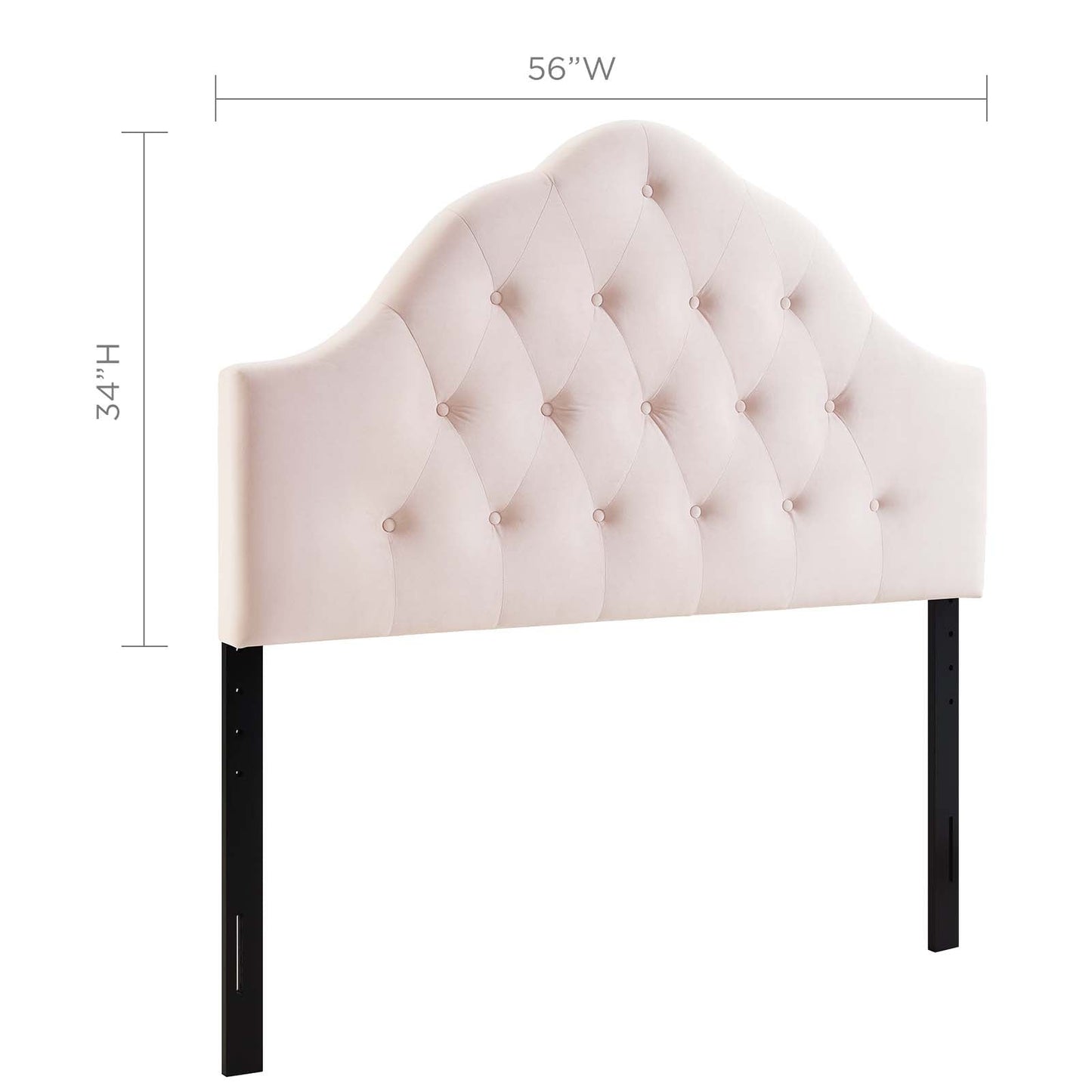 Sovereign Diamond Tufted Performance Velvet Full Headboard by Modway
