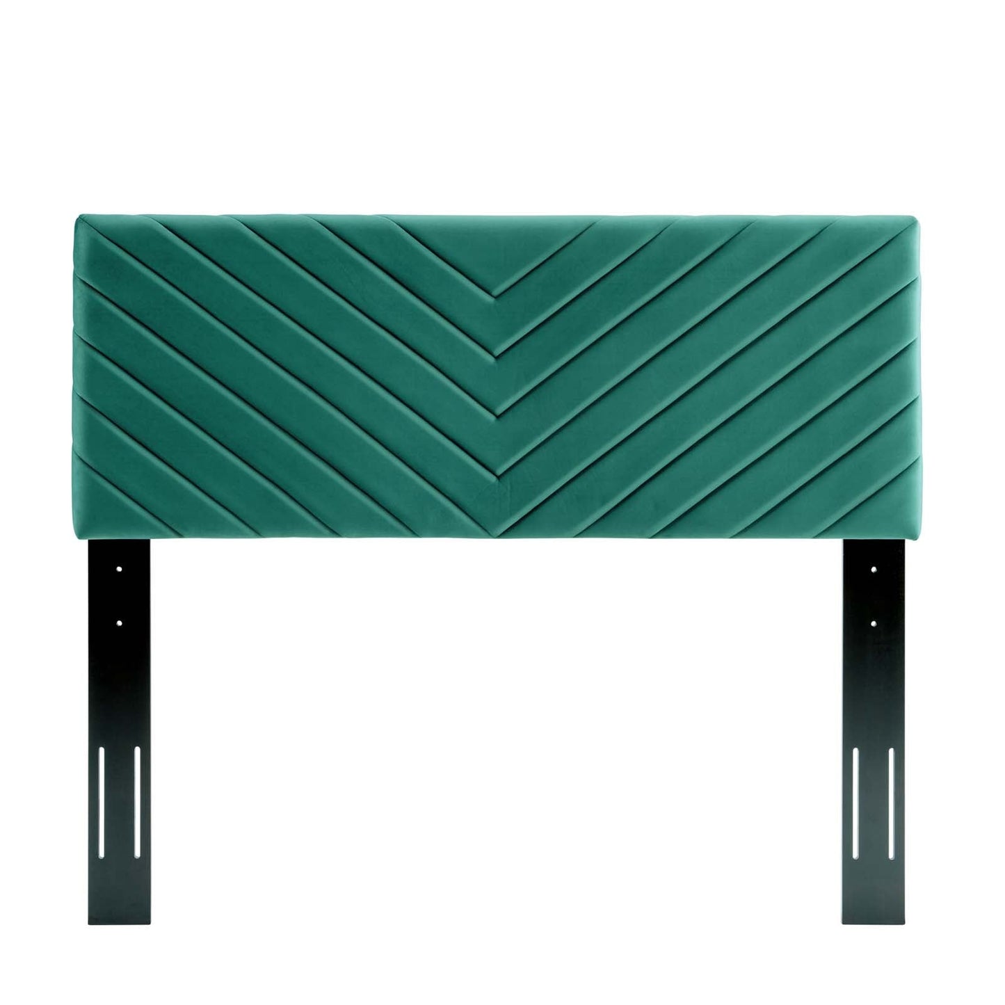 Alyson Angular Channel Tufted Performance Velvet Twin Headboard by Modway
