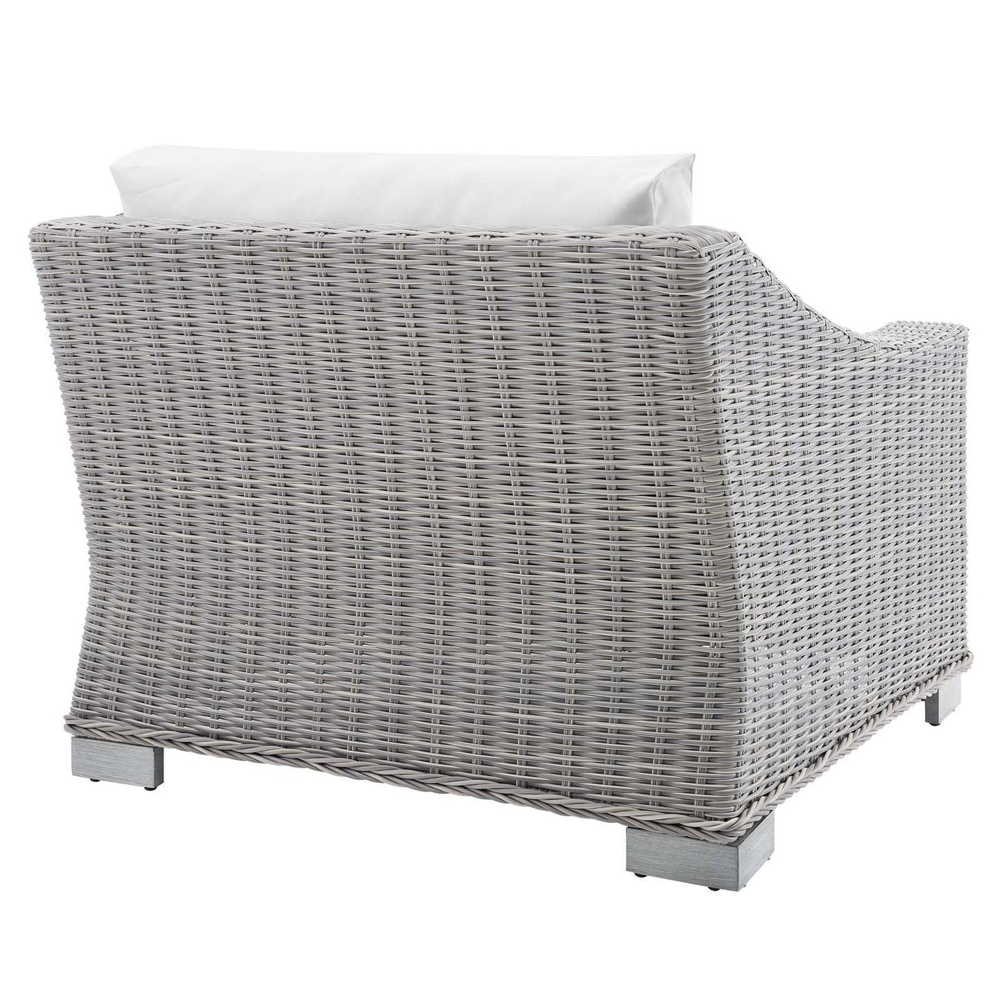 Conway Sunbrella¨ Outdoor Patio Wicker Rattan Left-Arm Chair by Modway