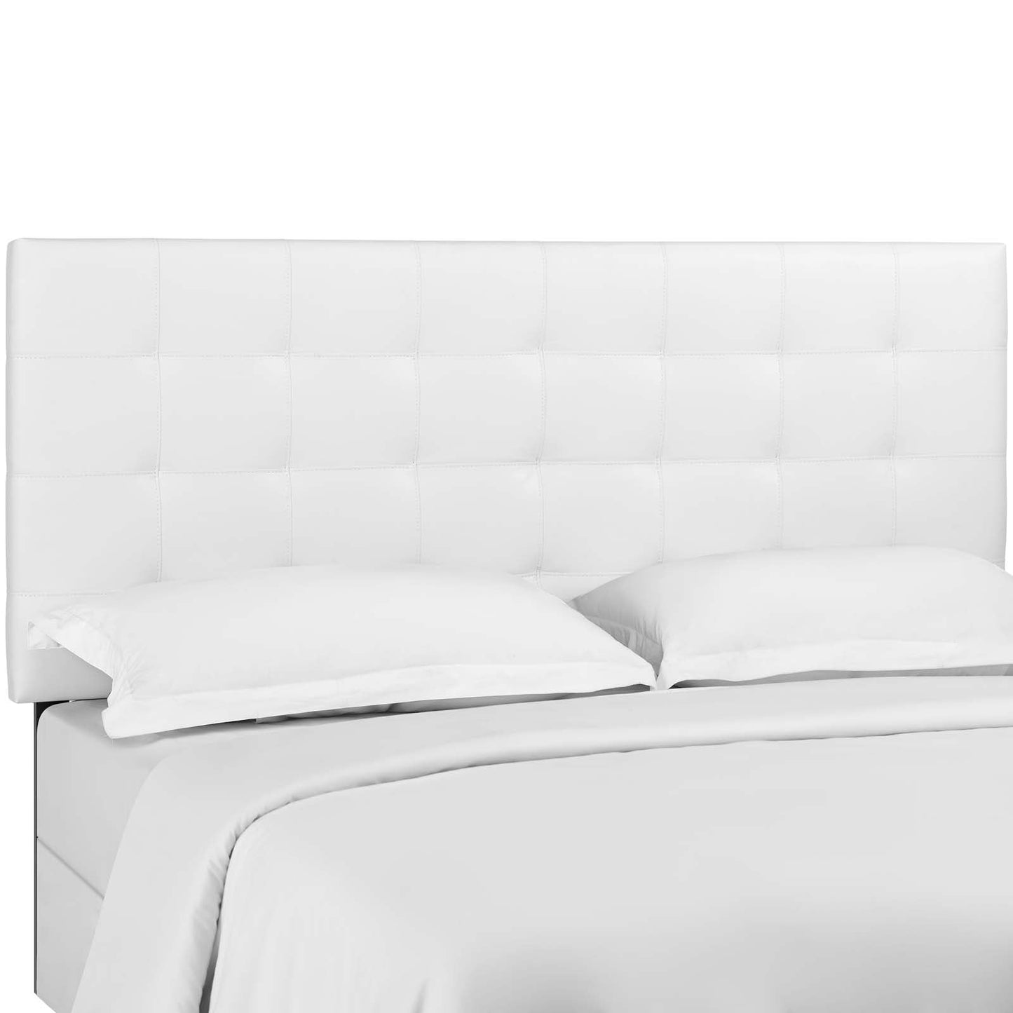 Paisley Tufted Upholstered Faux Leather King and California King Headboard by Modway