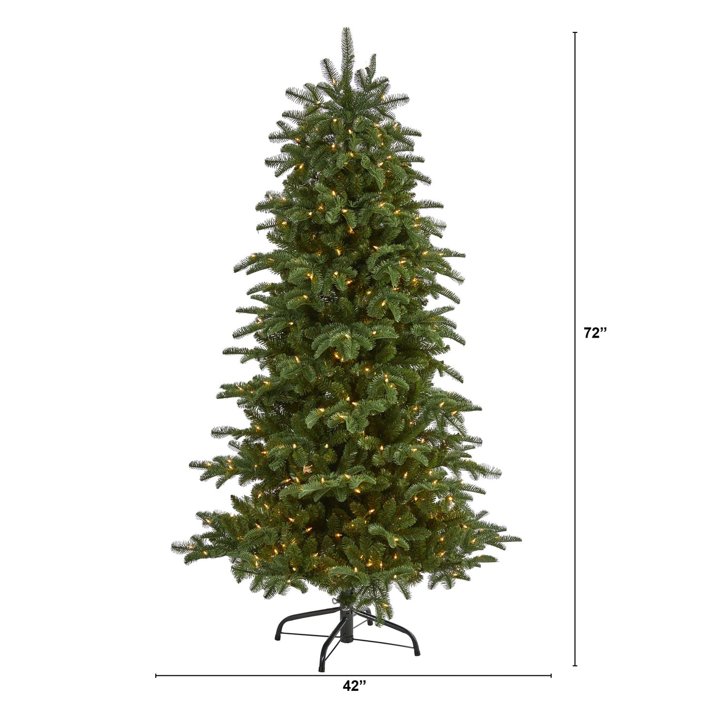 6' South Carolina Fir Artificial Christmas Tree w 450 Clear Lights