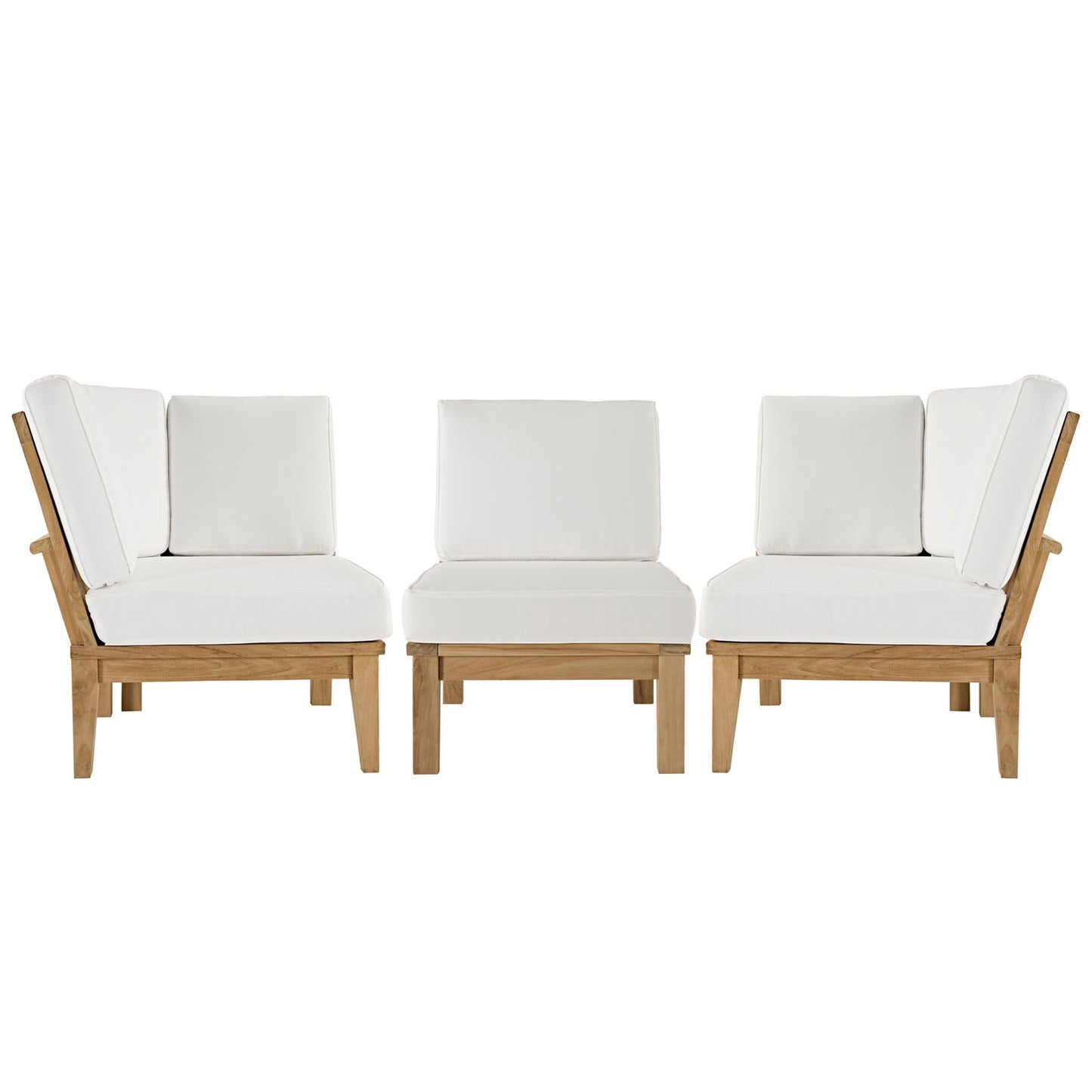 Marina 3 Piece Outdoor Patio Teak Set by Modway