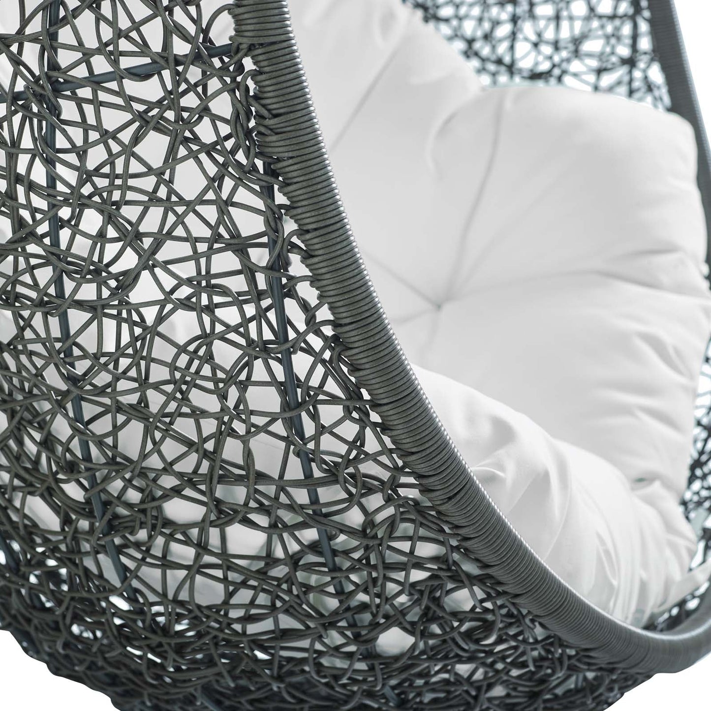 Hide Outdoor Patio Swing Chair With Stand by Modway