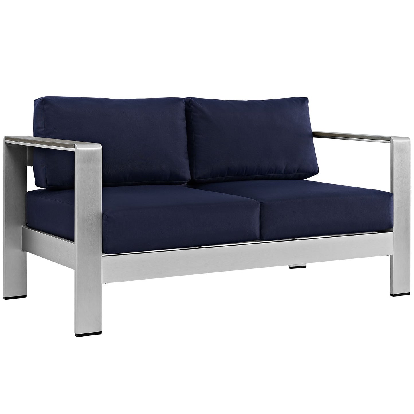 Shore 6 Piece Outdoor Patio Aluminum Sectional Sofa Set by Modway