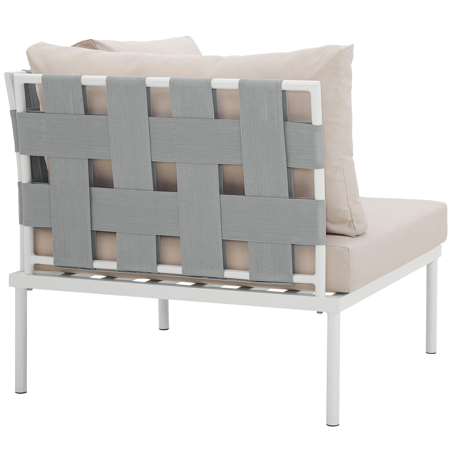 Harmony Outdoor Patio Aluminum Corner Sofa by Modway