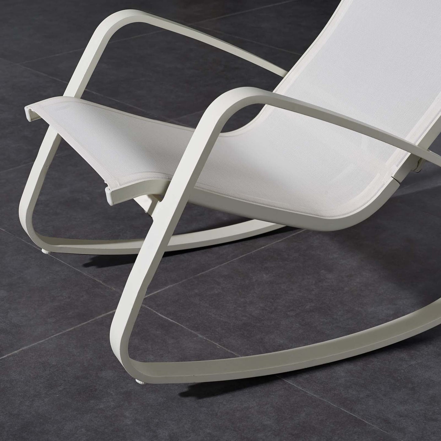 Traveler Rocking Outdoor Patio Mesh Sling Lounge Chair by Modway