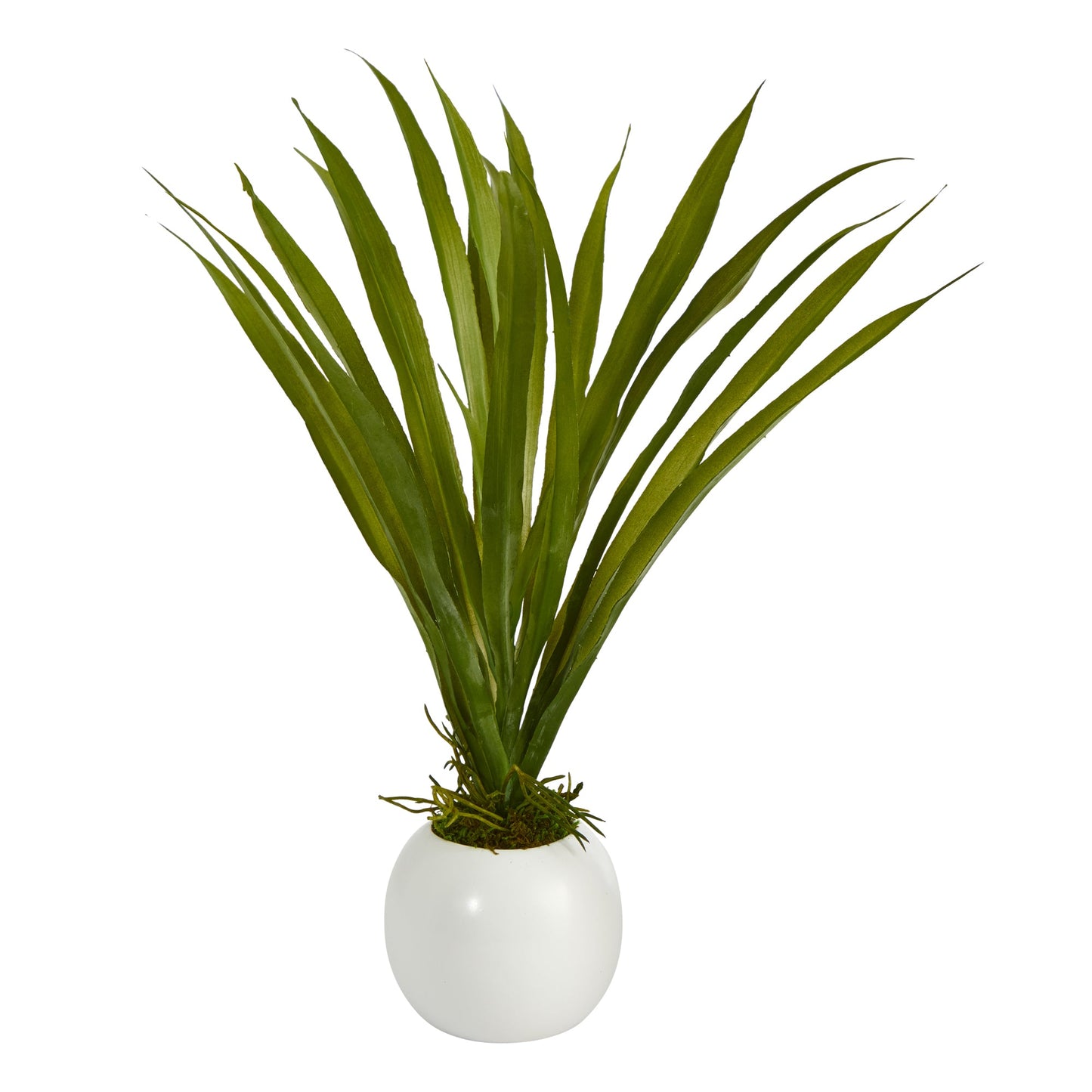 15" Grass Artificial Plant in Decorative Planter
