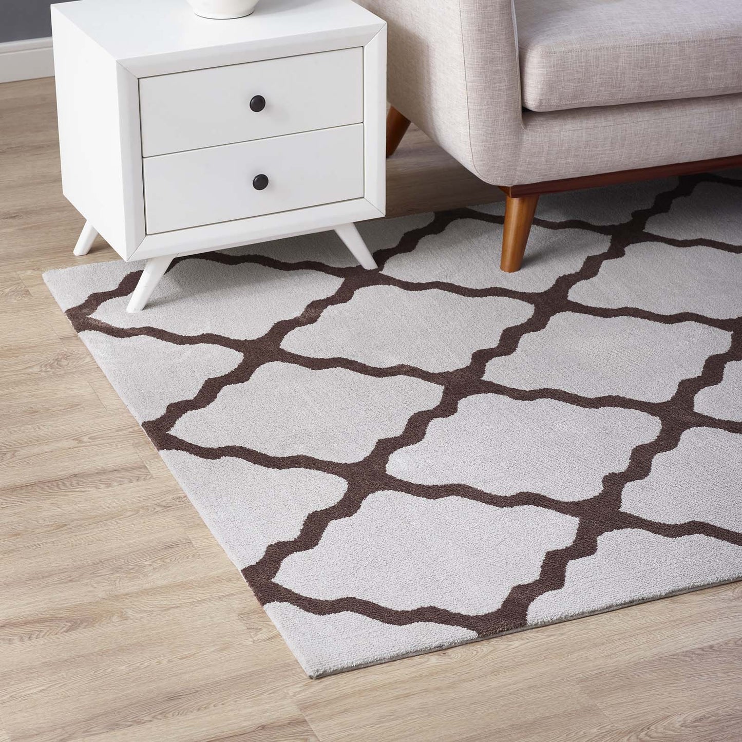 Marja Moroccan Trellis 5x8 Area Rug by Modway