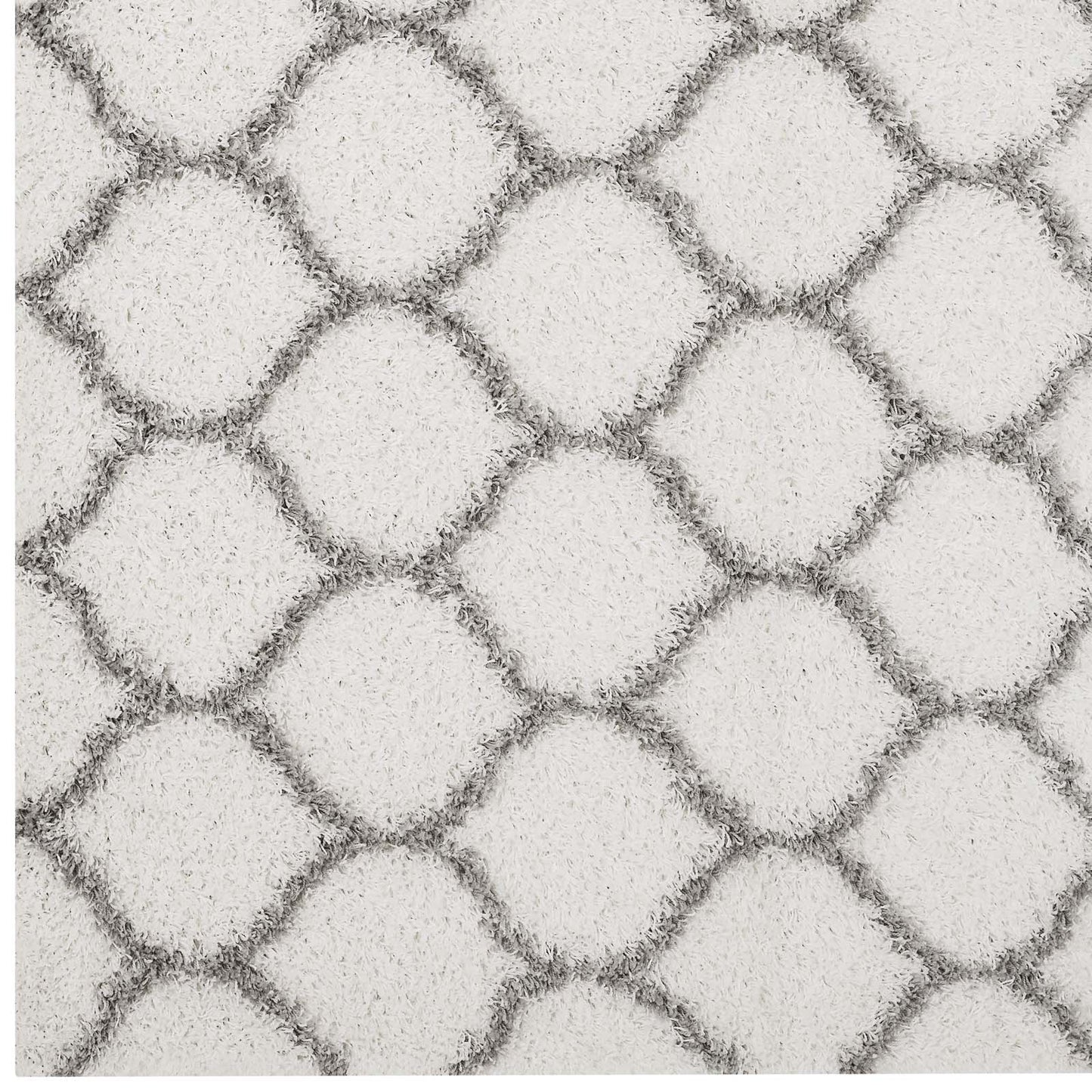 Solvea Moroccan Trellis 5x8 Shag Area Rug by Modway