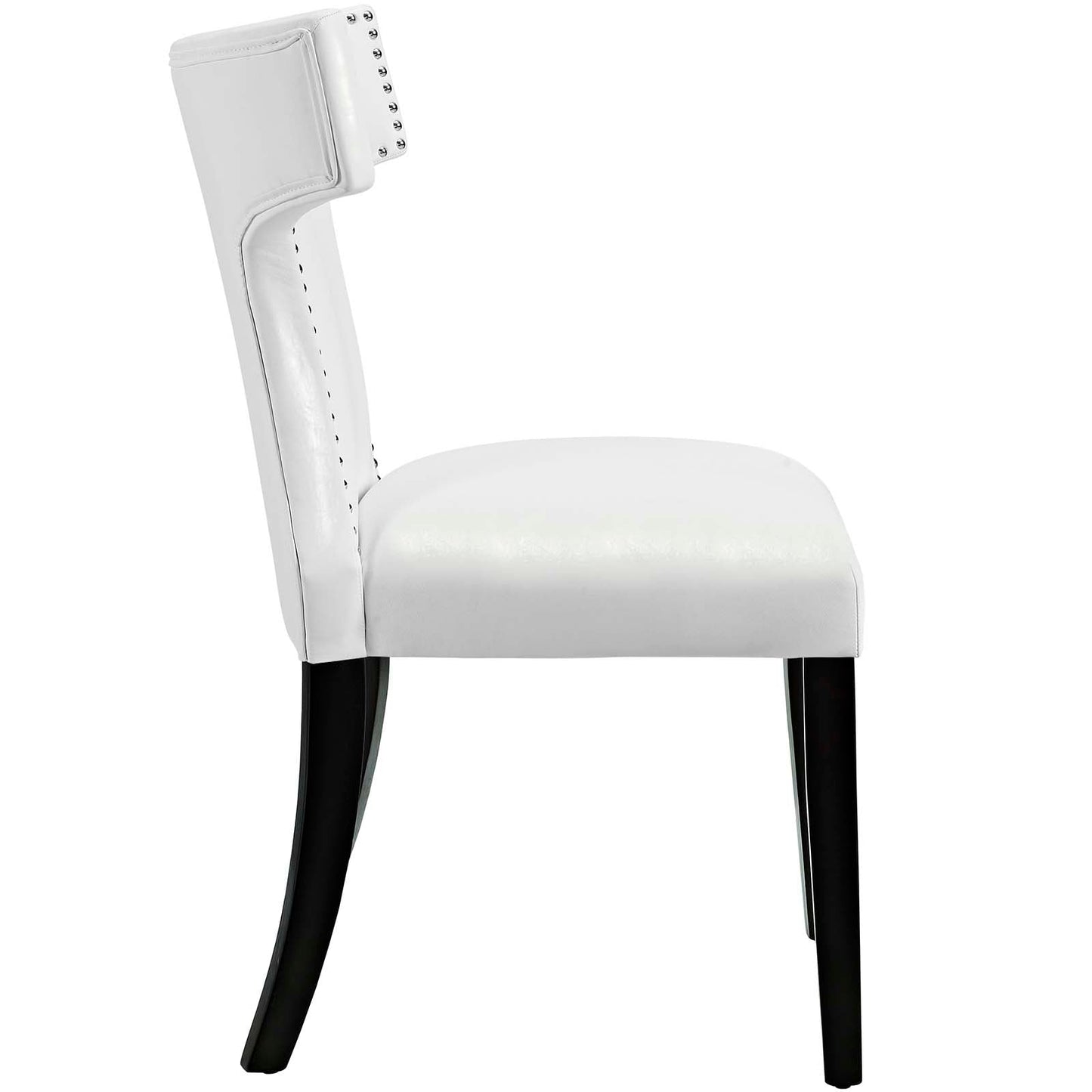 Curve Vinyl Dining Chair Set of 2 by Modway