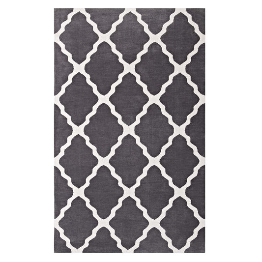 Marja Moroccan Trellis 5x8 Area Rug by Modway