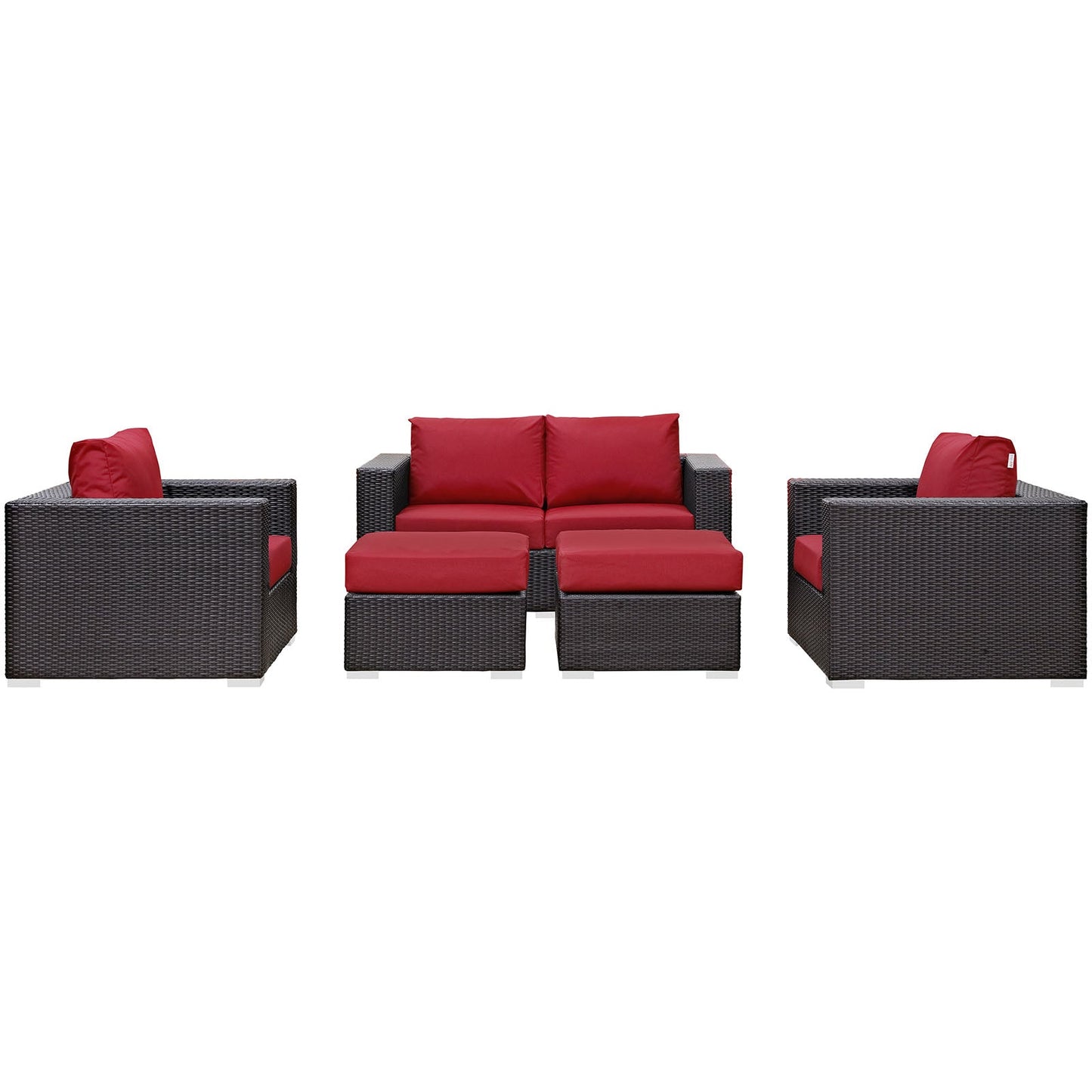 Convene 5 Piece Outdoor Patio Sofa Set by Modway
