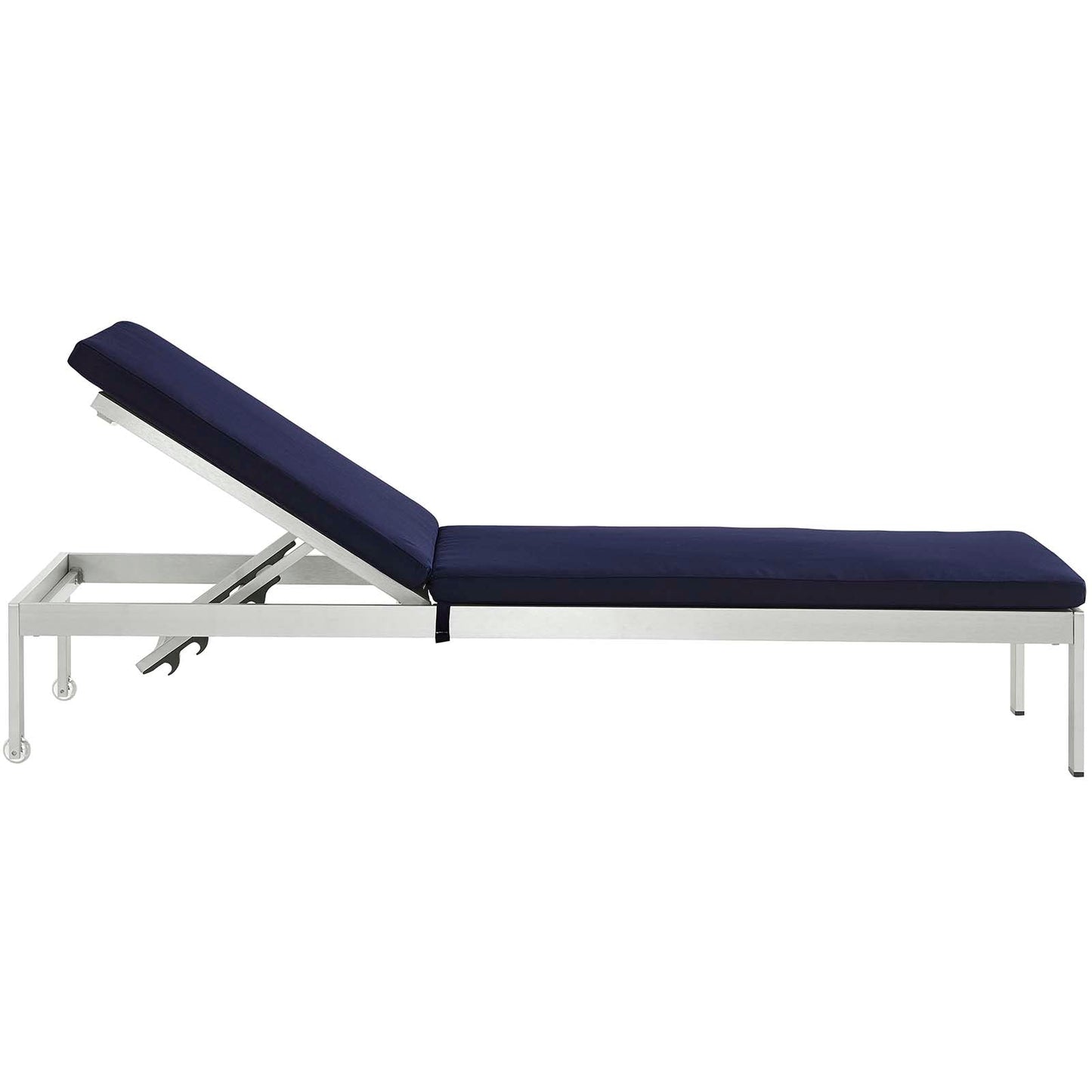 Shore Outdoor Patio Aluminum Chaise with Cushions Set of 6 by Modway