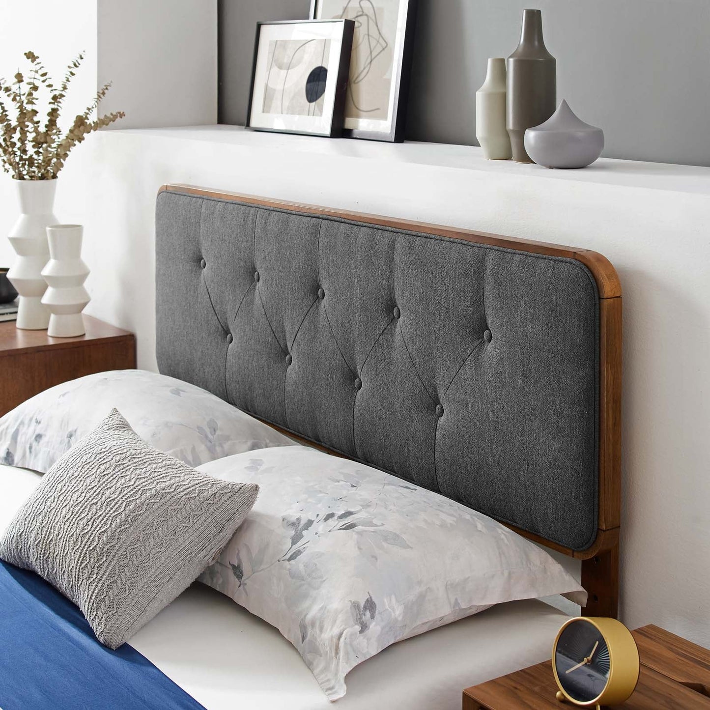 Bridgette Wood Queen Platform Bed With Angular Frame by Modway