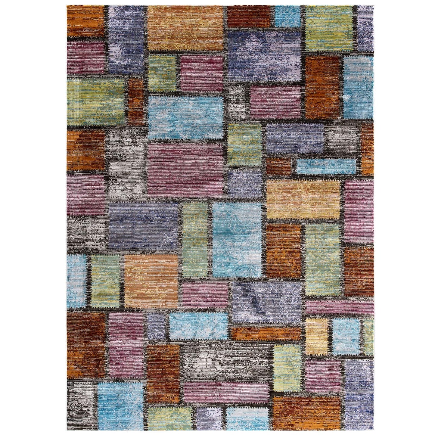 Success Nyssa Abstract Geometric Mosaic 8x10 Area Rug by Modway