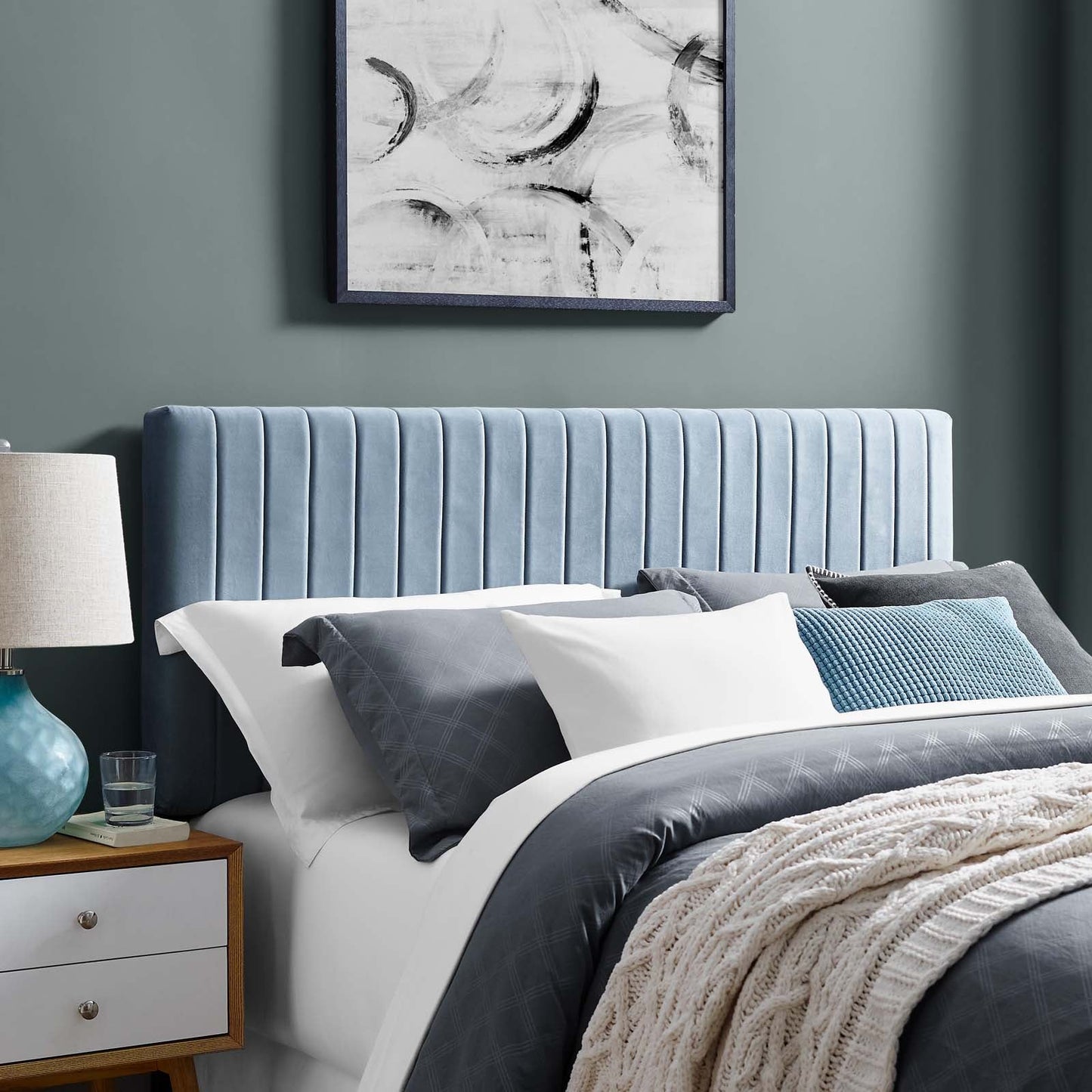 Keira Performance Velvet Full / Queen Headboard by Modway