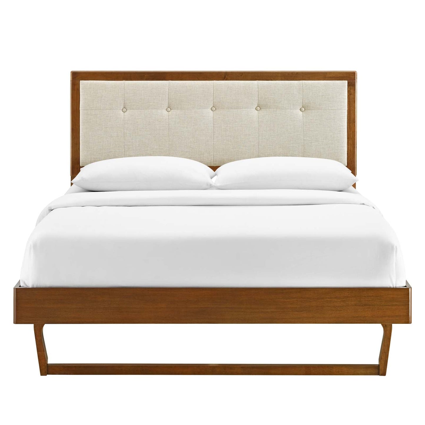 Willow Wood Full Platform Bed With Angular Frame by Modway