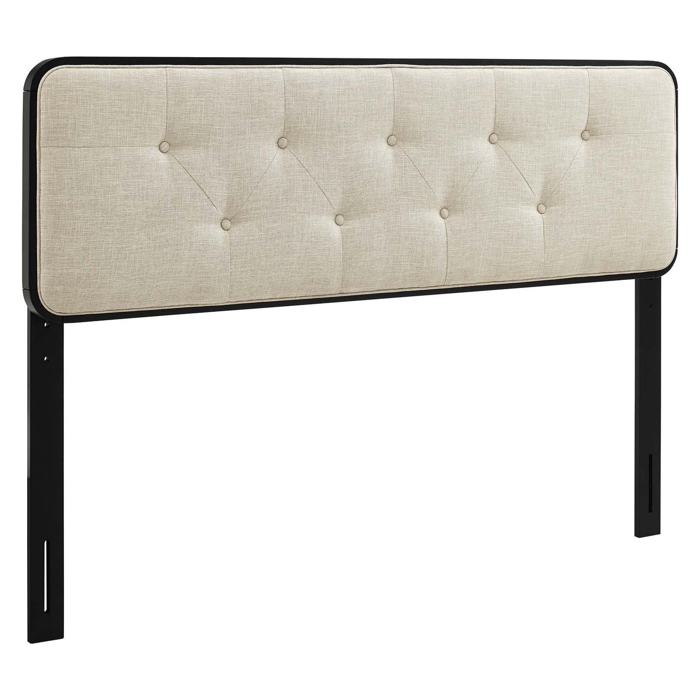Collins Tufted Fabric and Wood King Headboard by Modway