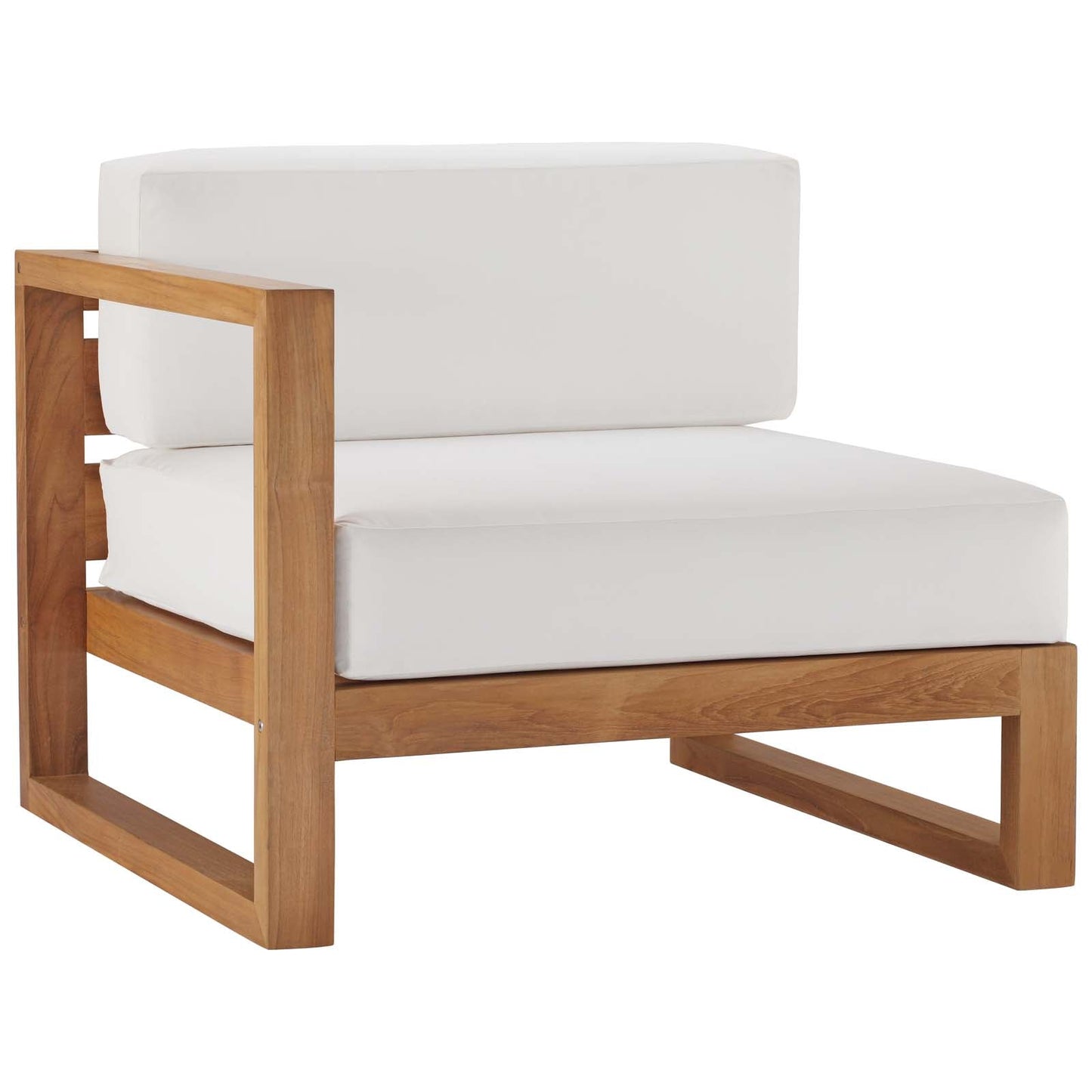 Upland 3-Piece Outdoor Patio Teak Wood Sectional Sofa Set by Modway