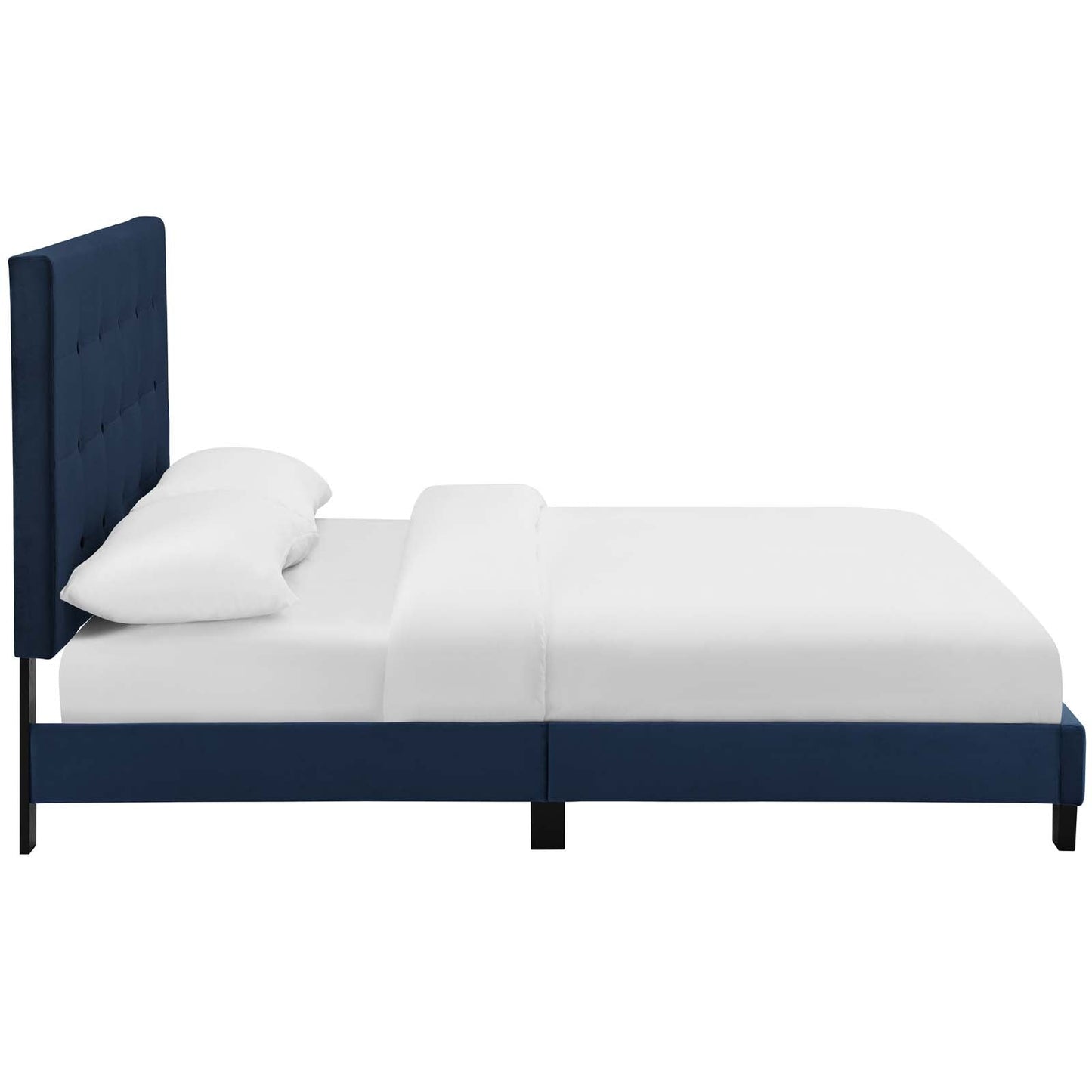 Melanie Tufted Button Upholstered Performance Velvet King Platform Bed by Modway