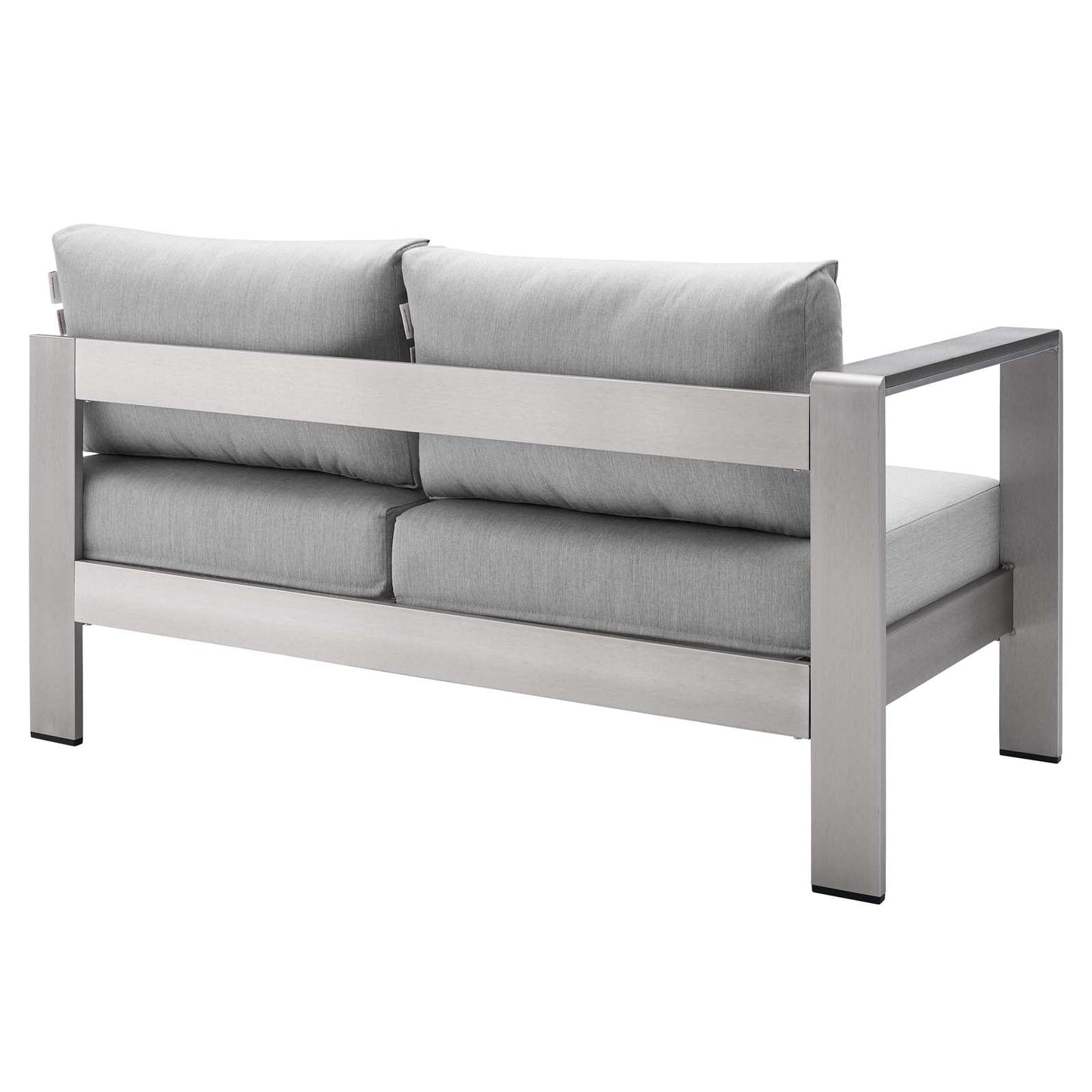 Shore Sunbrella¨ Fabric Aluminum Outdoor Patio Left-Arm Loveseat by Modway